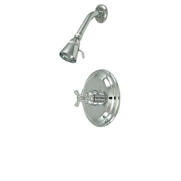 Shower Faucet, 2, Wall Mount, Polished Chrome